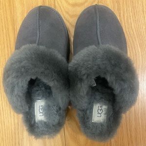 UGG grey platform slipper